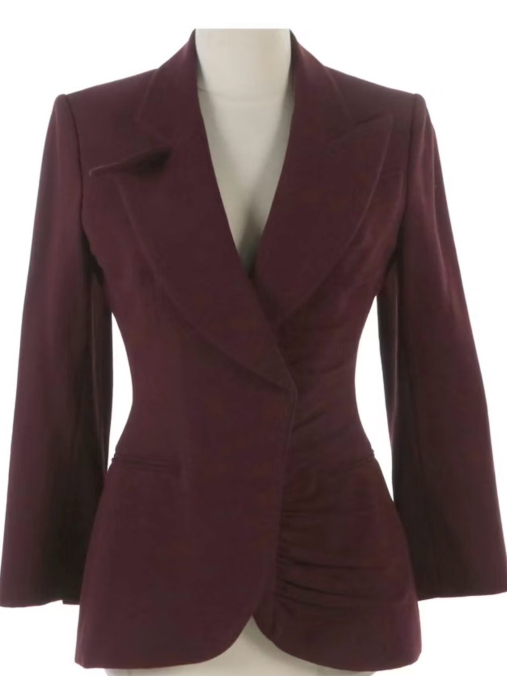 Dior Women's Tailored Blazer in Deep Plum